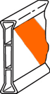 Vulcan Signs - Construction Products - Barricades - A-Frame Barricade Leg