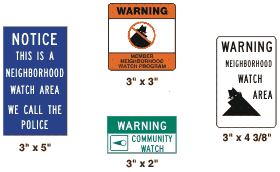 Vulcan Signs - Misc Decals - Neighborhood Watch Decals