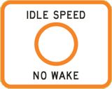 no wake sign