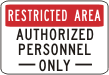 Vulcan Signs Product Category of Security Signs