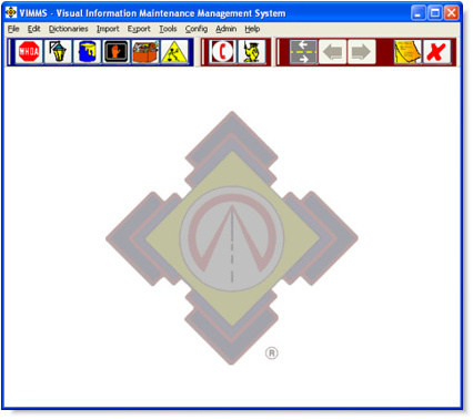 Vulcan Traffic Management Services - Visual Information Maintenance Management System - VIMMS Main Screen