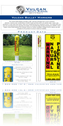 Vulcan Utility Signs - Download Vulcan Bullet Marker Spec Sheet