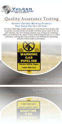 Vulcan Utility Signs - Download Quality Assurance Information