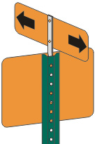 Vulcan Utility Signs - Twist Bracket