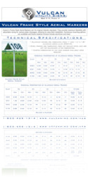 Vulcan Utility Signs - Download Frame Style Aerial Marker Spec Sheet