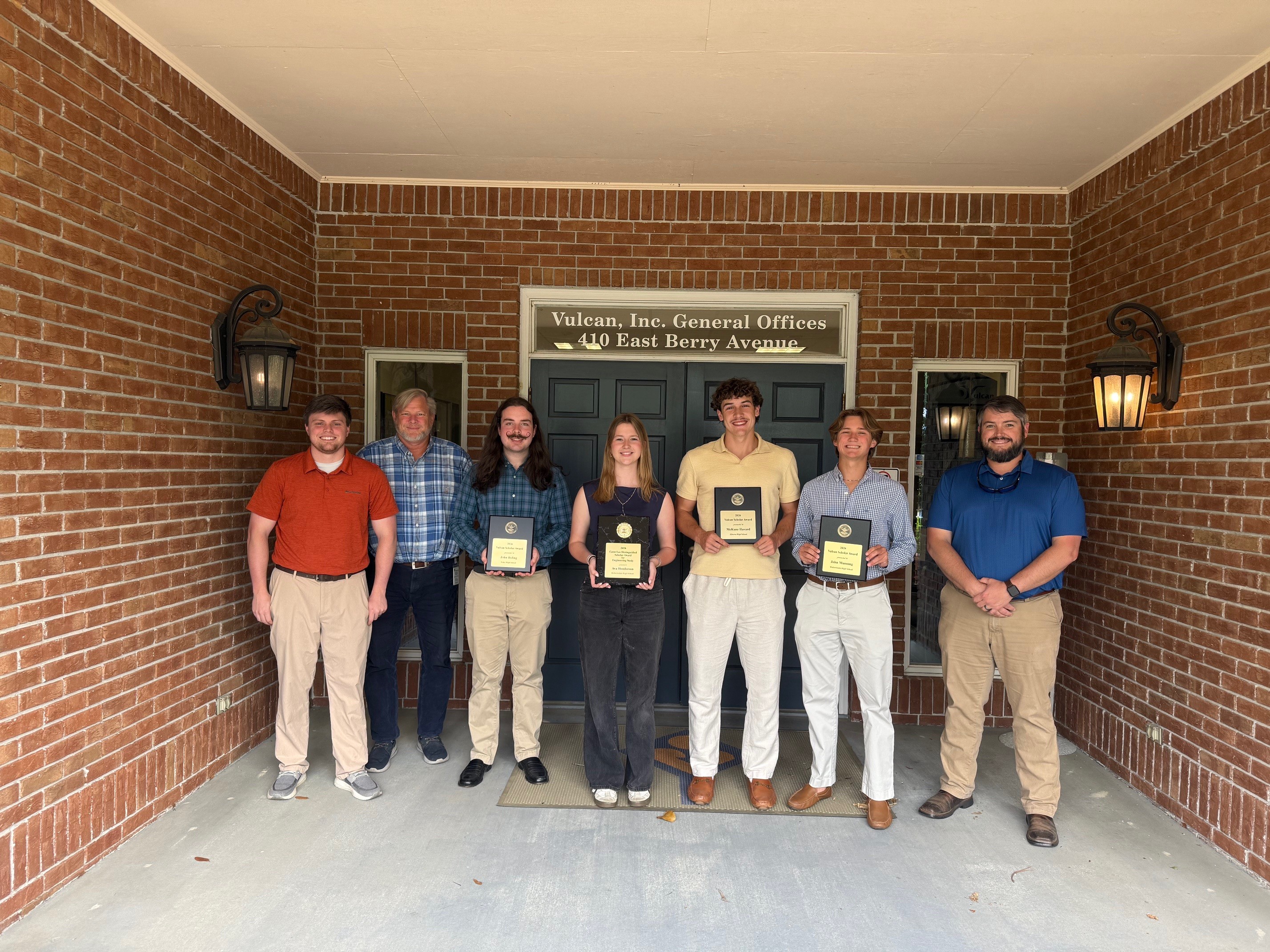 Vulcan Scholarship 2026 Recepients